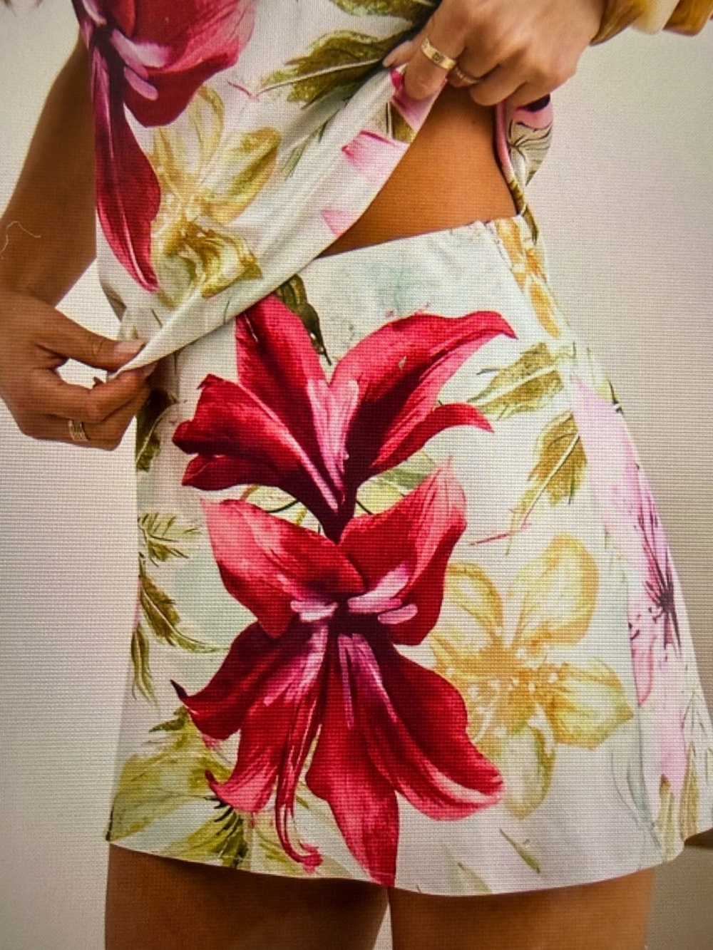 Vici Floral Mini Skirt - SZ XS